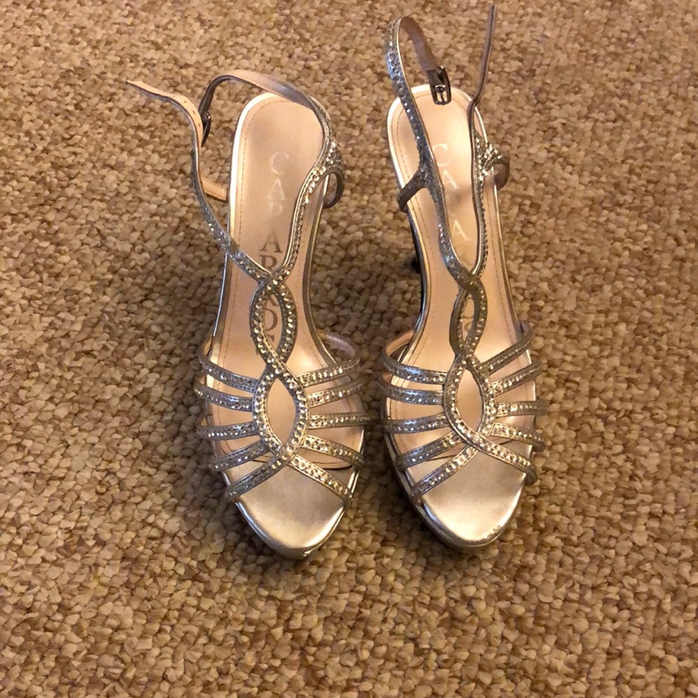 Caparros Silver High Heels